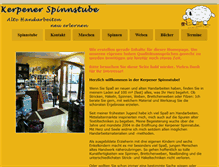 Tablet Screenshot of kerpener-spinnstube.de